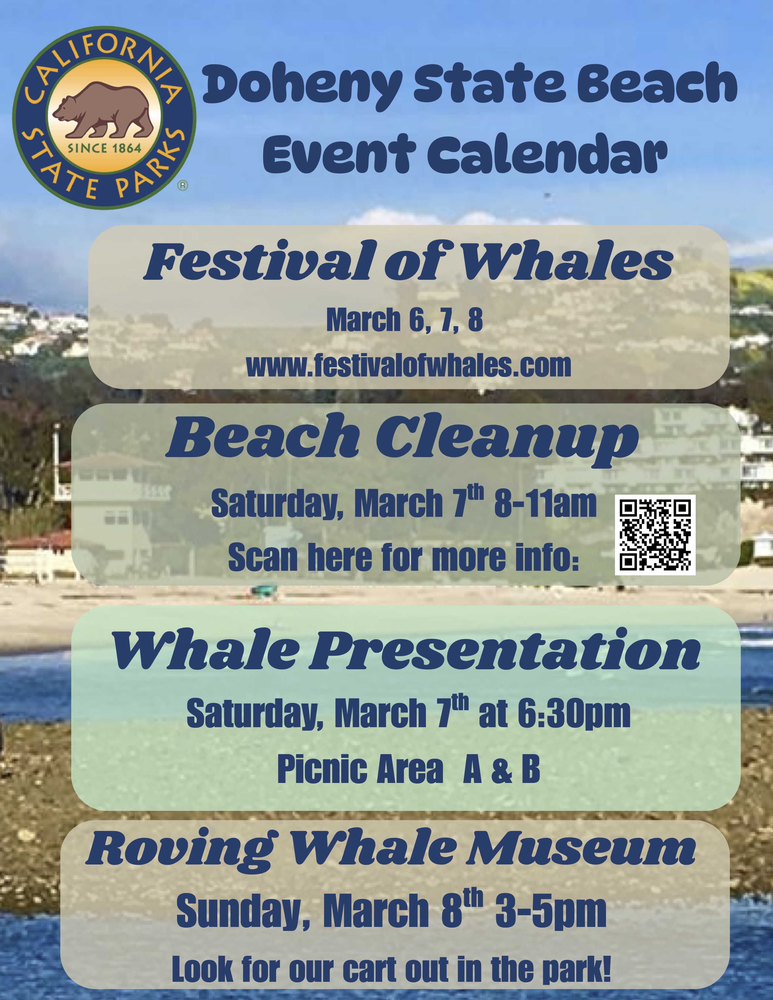 Doheny March 2026 Events Flyer